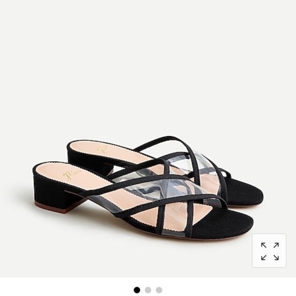 J. Crew Shoes - J. Crew NWT Florence Sandals w/ Clear Cross Strap